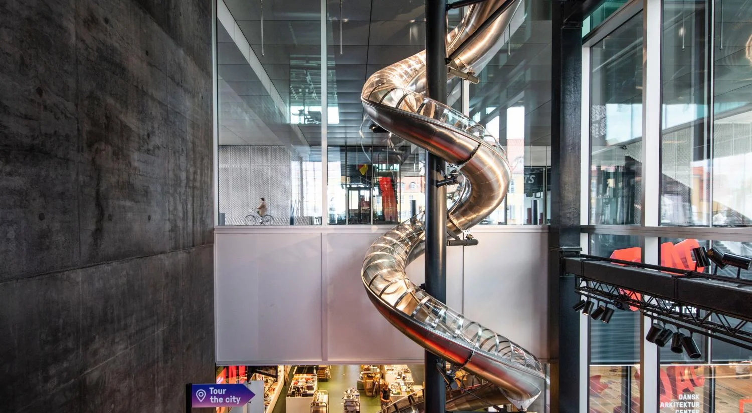 Carsten Höller. DAC Slide, 2020. Photo: Kontraframe